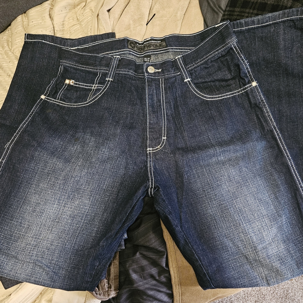 South Pole Blue Relaxed Jeans Classic Denim (Brand New) 34×34